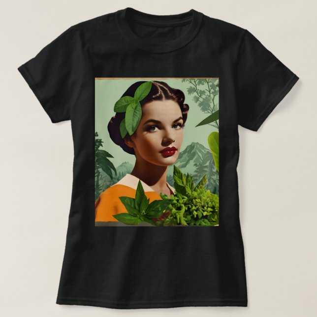 Vintage Collage T-Shirt (Frente do Design)