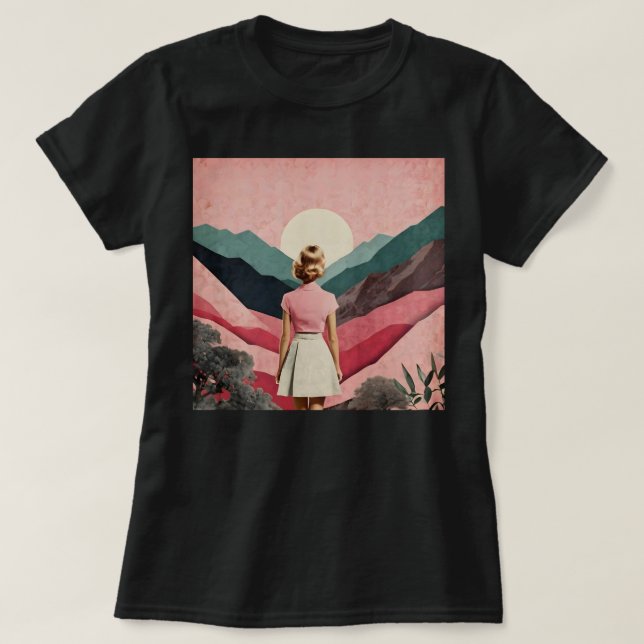 Vintage Collage T-Shirt (Frente do Design)
