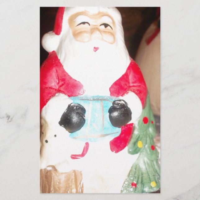 Vintage com Papai noel de diversão com neve (Frente)