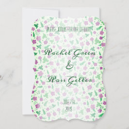 Vintage convite para o casamento floral