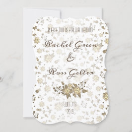 Vintage convite para o casamento floral