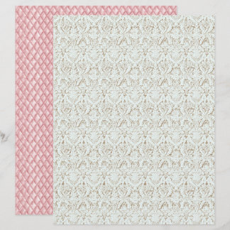 Vintage Coquette Floral Lace Scrapbook Paper