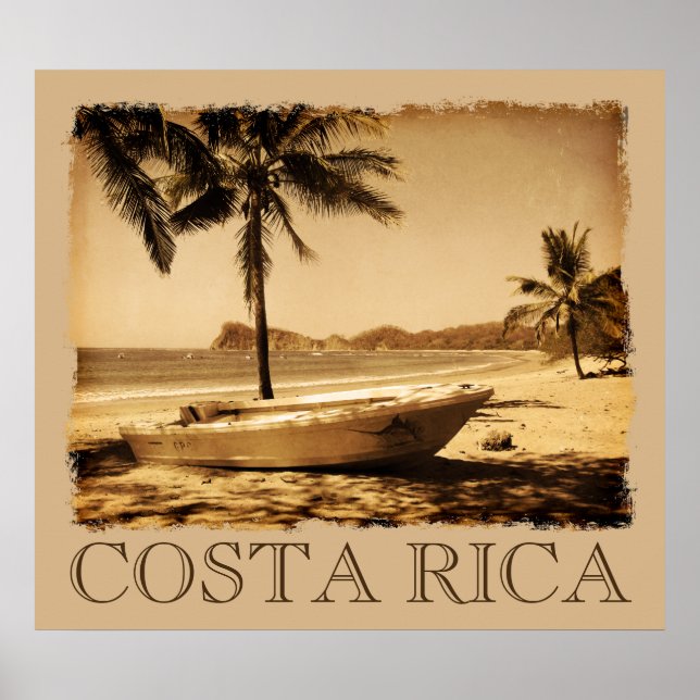 Vintage Costa Rica Poster (Frente)