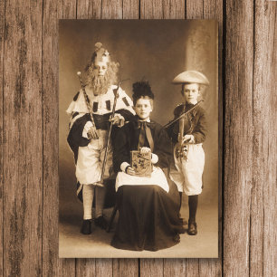 Vintage Costume Party Stretage Canvas Print