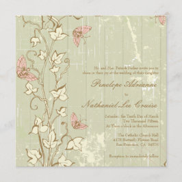 Vintage country rússia convite para casamento
