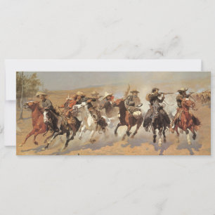 Vintage Cowboys, Um Traço Para A Madeira em Reming