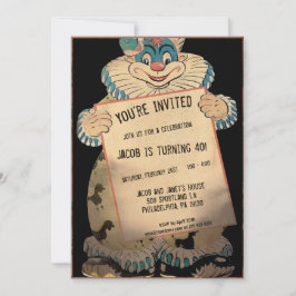 Vintage Creepy - Convite de festas personalizável