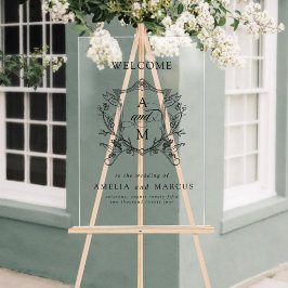 Vintage Crest Wedding Welcome