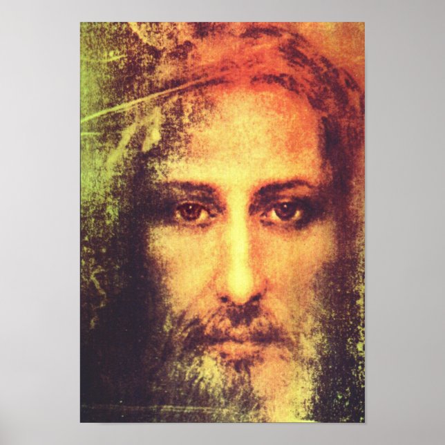 Vintage, cristo de Jesus Santo, retrato, poster (Frente)