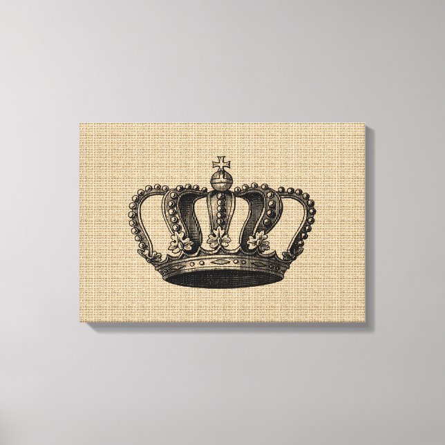 Vintage Crown na canvas (Frente)