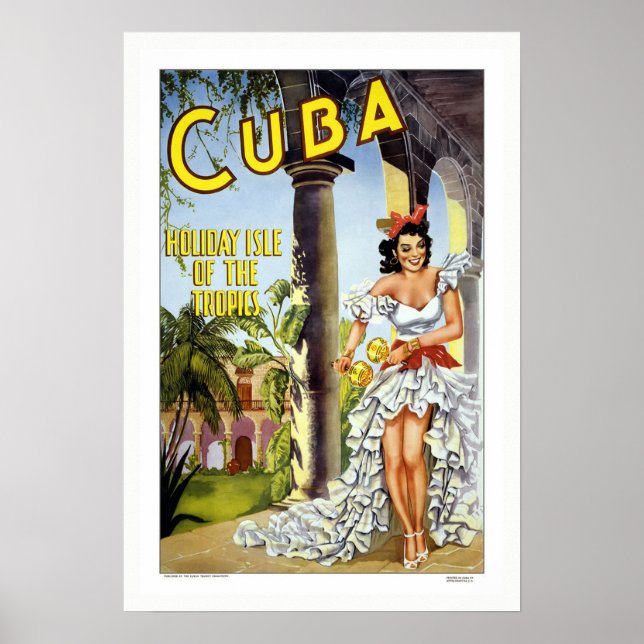 Vintage Cuba Poster (Frente)