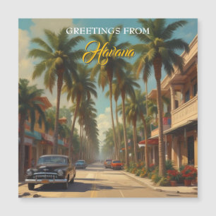 Vintage Cuba Viagem - Saudações Do Cartão Havana