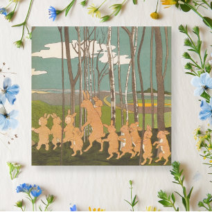 Vintage Cute Woodland Bunny Children