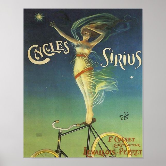 Vintage Cycle Sirius Bicycle Poster (Frente)
