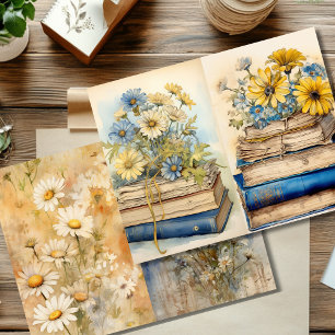 Vintage Daisy e Stacking Books