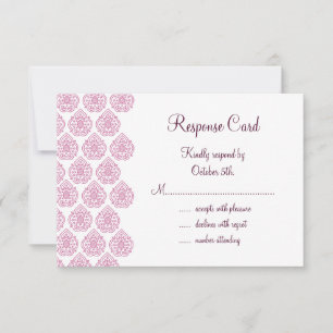 Vintage Damask RSVP (rosa)
