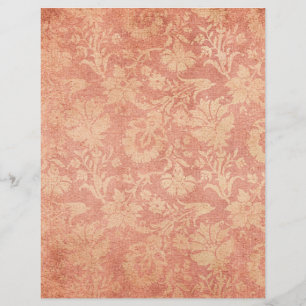Vintage Damask Texture Scrapbook Paper