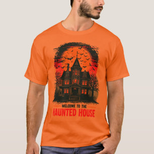 Vintage de camiseta de camiseta assombrada de Hall