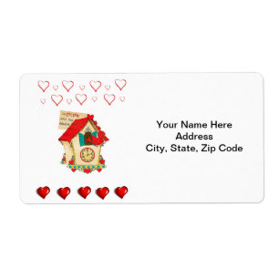 Vintage de etiquetas de dia de os namorados