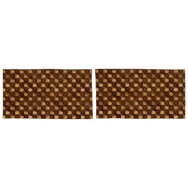 Vintage de Pumpkins Dourado, Chique Rústico (Traseira-Conjunto)