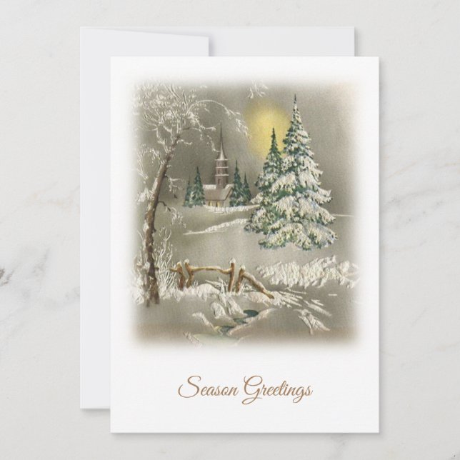 Vintage de saudações de estação (Frente)