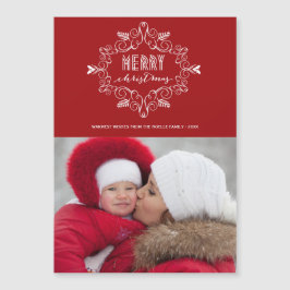 Vintage Deco Foliage Festiva Feliz Foto de Natal