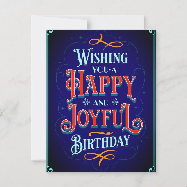 Vintage Decorative Birthday (Frente)