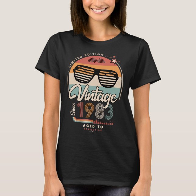Vintage desde 1983 T-Shirt (Frente)