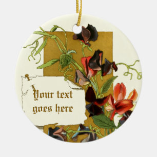 Vintage desenhando ornamento vermelho púrpura de e