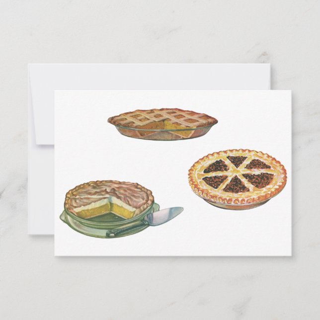 Vintage Desserts, Festas de Ação de Graças, Pecan  (Frente)