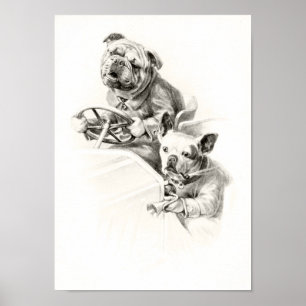 Vintage Dog Poster
