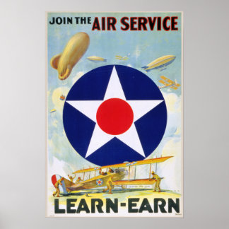 Vintage dos EUA Junta-Se Ao Poster de Aprendizado