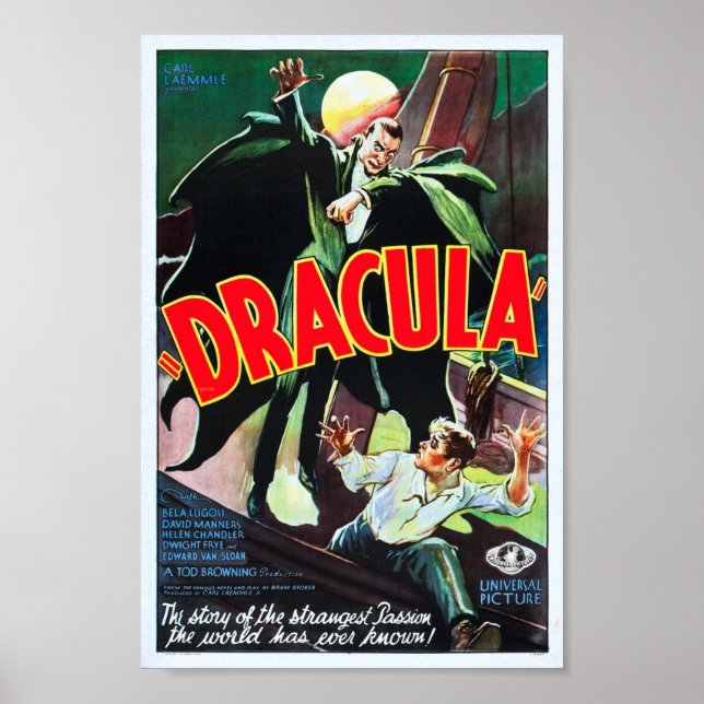 Vintage Dracula Poster (Frente)