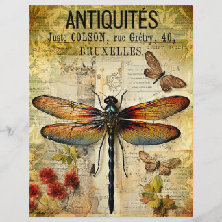 Vintage Dragonfly Ephemera