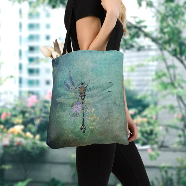 Vintage Dragonfly Tote Bag (Criador carregado)