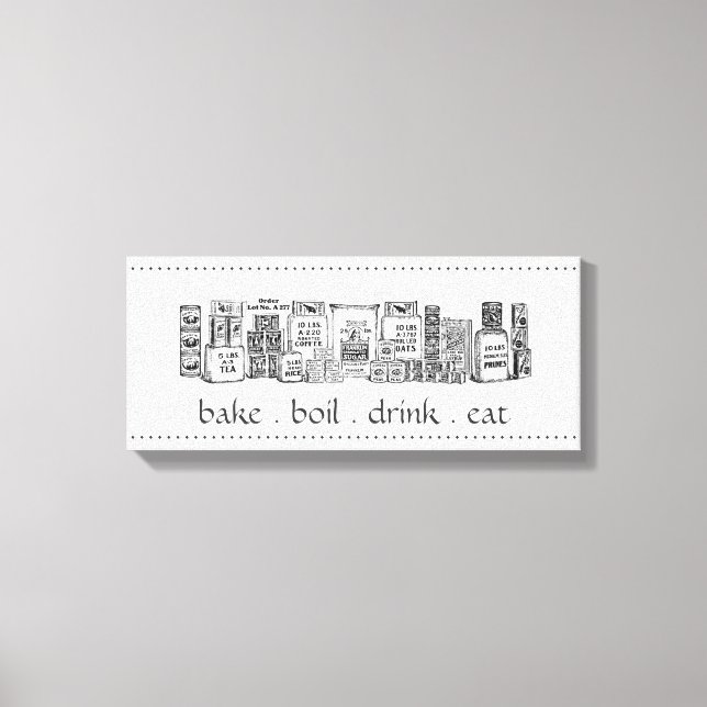 Vintage Dry Goods Canvas Art (Frente)