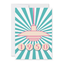 Vintage e convite elegante de 1950