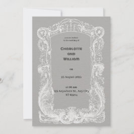 Vintage e Convite para Casamento Elegante