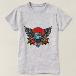 Vintage Eagle Tattoo Themed T-Shirt