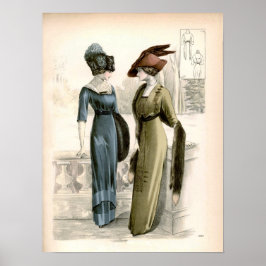 Vintage Edwardian Fashion Poster