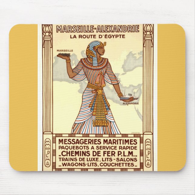 Vintage Egypt Viagem Mousepad (Frente)