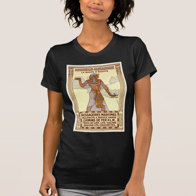 Vintage Egypt Viagem T-Shirt (Frente)