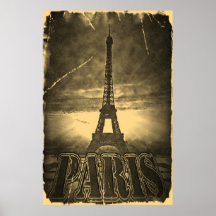 Vintage Eiffel Tower Paris nº 2 Posters