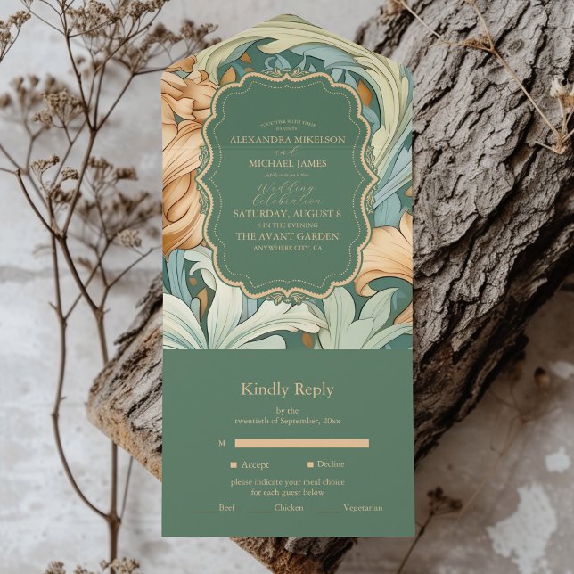 Vintage Elegance William Morris Floral Wedding (Criador carregado)