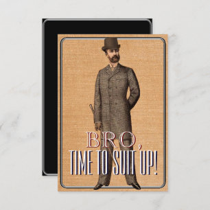 Vintage Elegant Best Man ou Cartão de Solicitação 