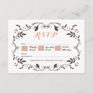 Vintage Elegant Victorian Flourish Wedad RSVP