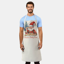 Vintage Elf Christmas Cookie Baking Crew