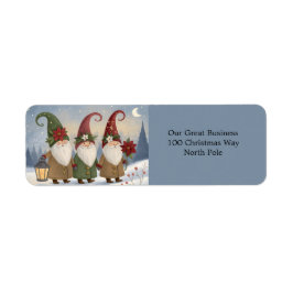 Vintage Elves Devolve Etiquetas de Endereço