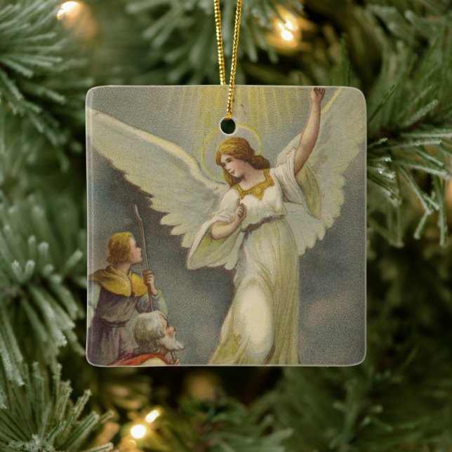 Vintage Enfeites de natal religioso com desejos (Árvore)
