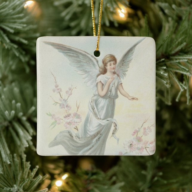 Vintage Enfeites de natal religioso com desejos (Árvore)